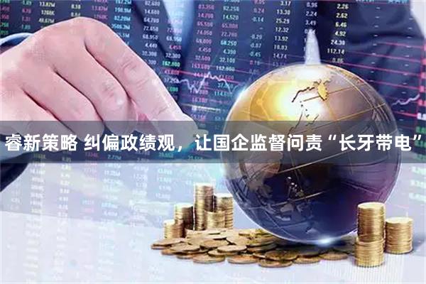 睿新策略 纠偏政绩观，让国企监督问责“长牙带电”