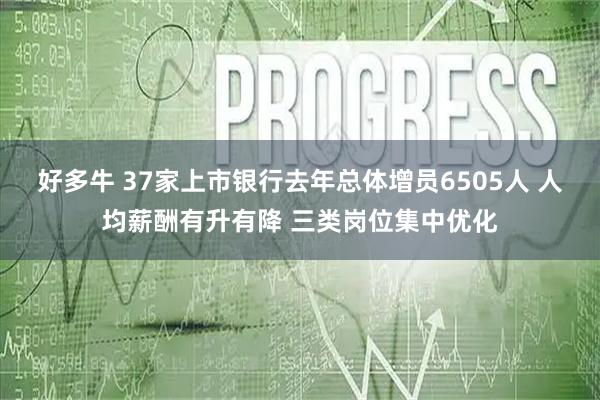 好多牛 37家上市银行去年总体增员6505人 人均薪酬有升有降 三类岗位集中优化