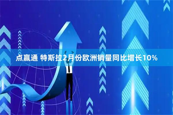 点赢通 特斯拉2月份欧洲销量同比增长10%