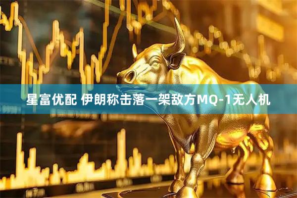 星富优配 伊朗称击落一架敌方MQ-1无人机