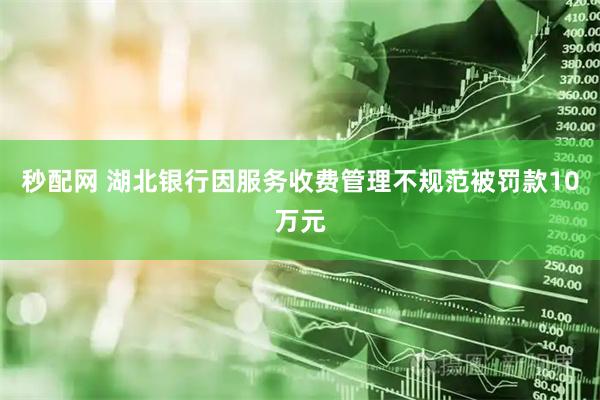 秒配网 湖北银行因服务收费管理不规范被罚款10万元