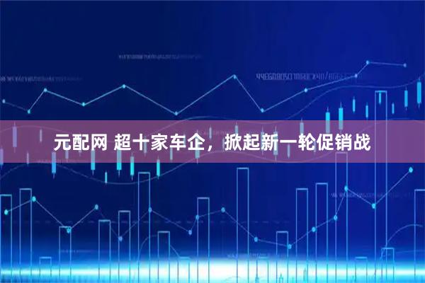 元配网 超十家车企，掀起新一轮促销战